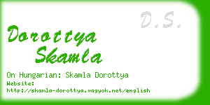 dorottya skamla business card